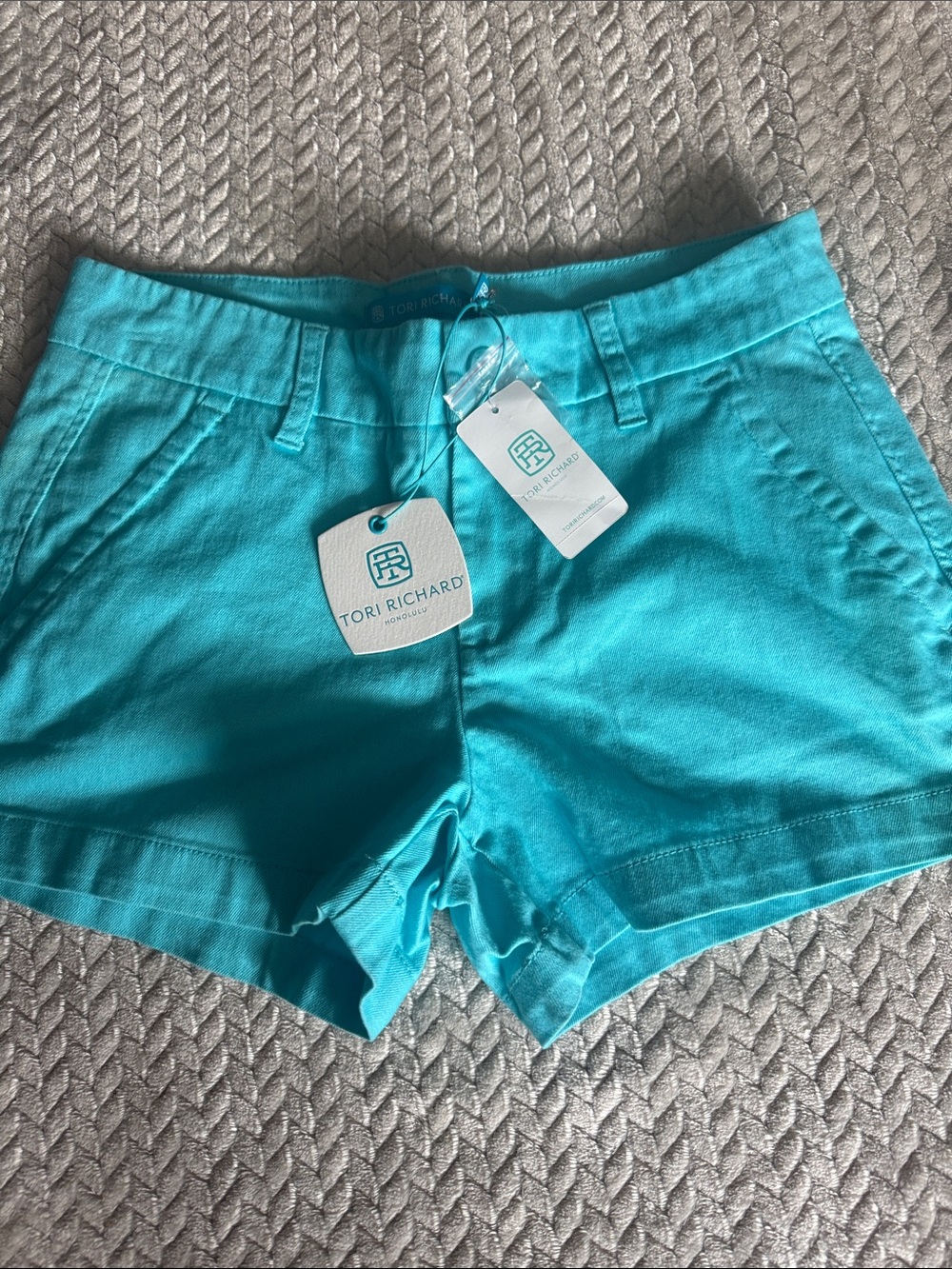 Tori Richard Bright Turquoise Women's Shorts
